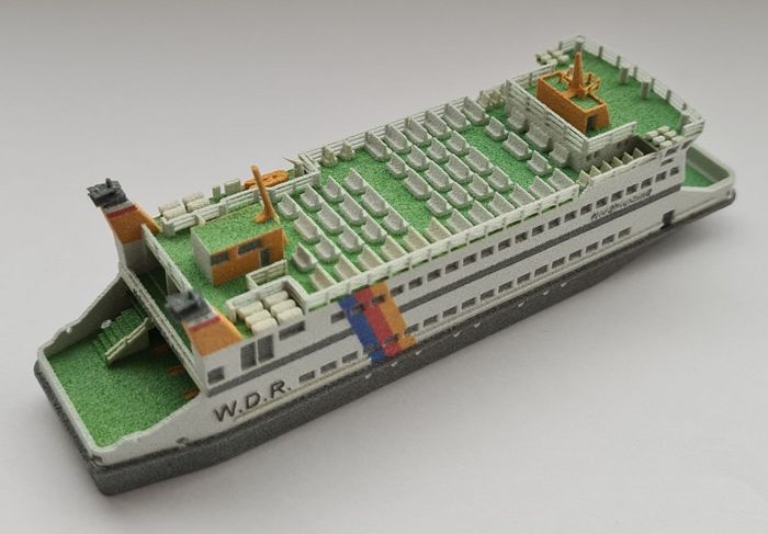 Schiffsmodell W.D.R. Nordfriesland multicolor 3D-Druck