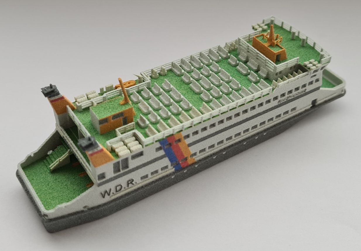 Schiffsmodell W.D.R. Nordfriesland multicolor 3D-Druck