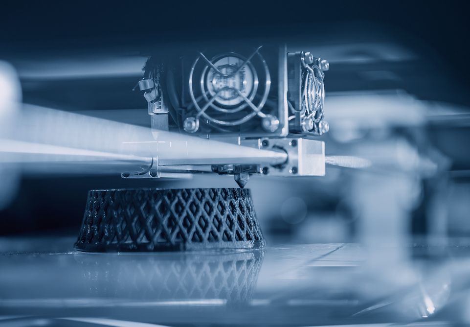 3D-Druck Bauteil Betriebsmittel wird gedruckt