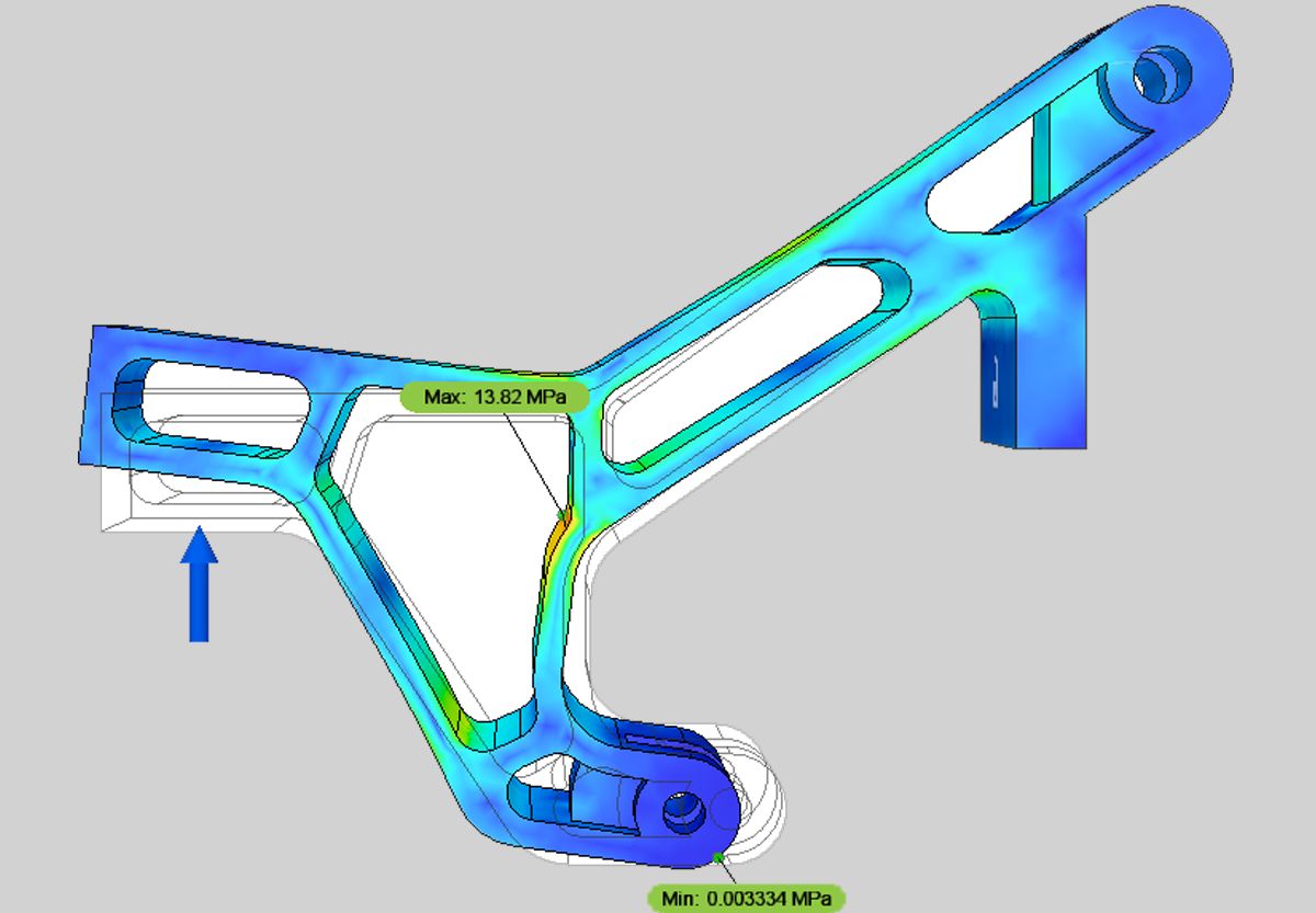 Jellypipe Bauteil 3D-Konstruktion Topologie-Optimiert Jellypipe Bauteil 3D-Konstruktion Topologie-Optimiert