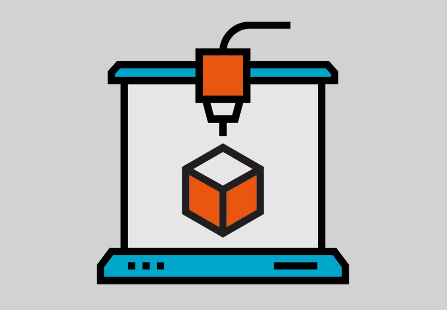 Symbolbild - 3D Druckprozess Extrusion Verkleben