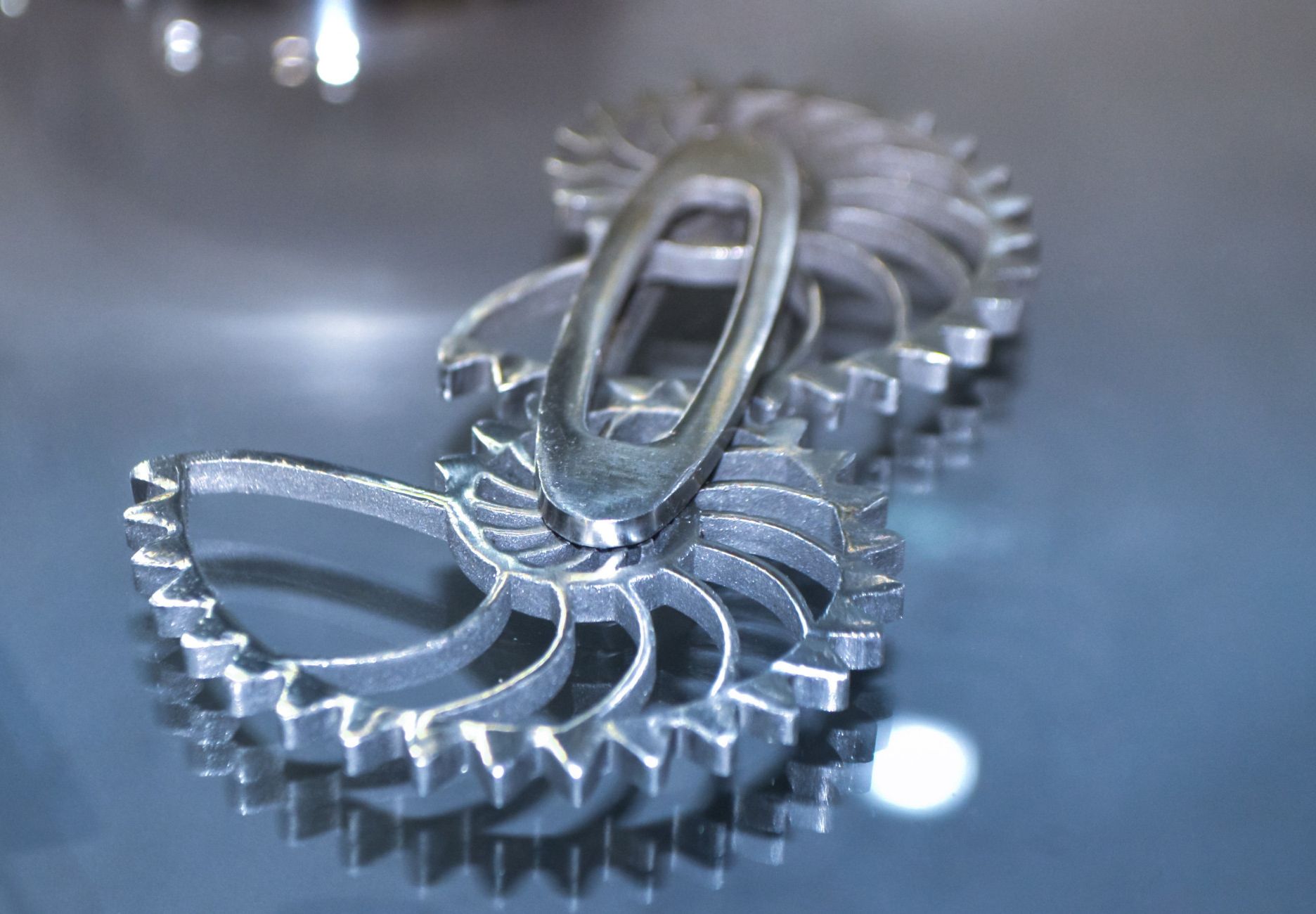 Metall Bauteil aus der additiven Fertigung SLM