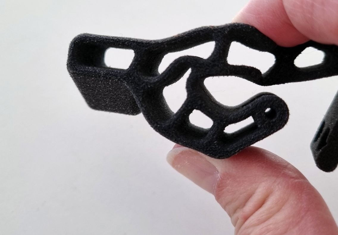 SLS TPU 3D-Druck Bauteil knickbar SLS TPU 3D-Druck Bauteil knickbar