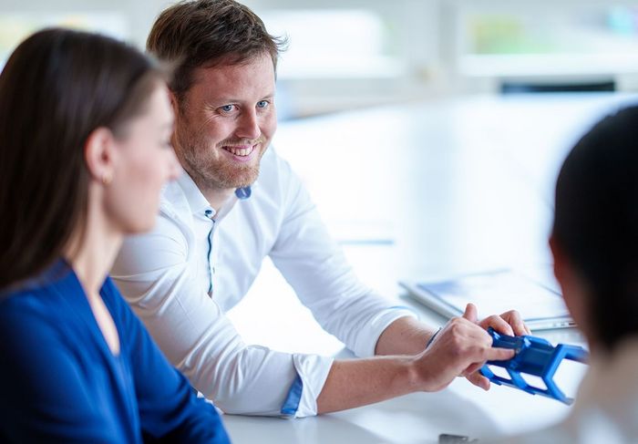 Verkaufsgespräch 3D-Druck Bauteile