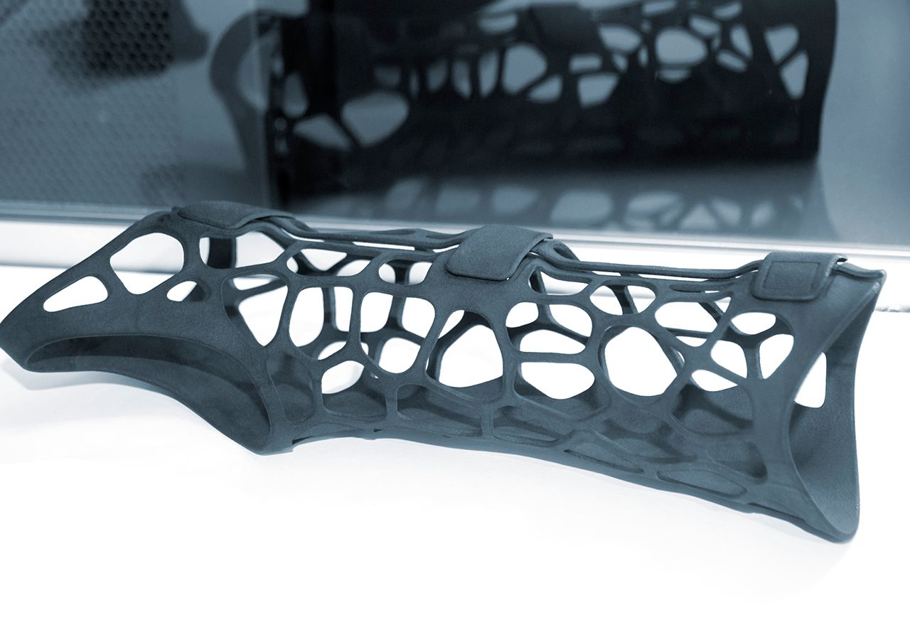 3D gedruckte orthopädische Kunststoffprothese fürs Handgelenk 3D gedruckte orthopädische Kunststoffprothese fürs Handgelenk