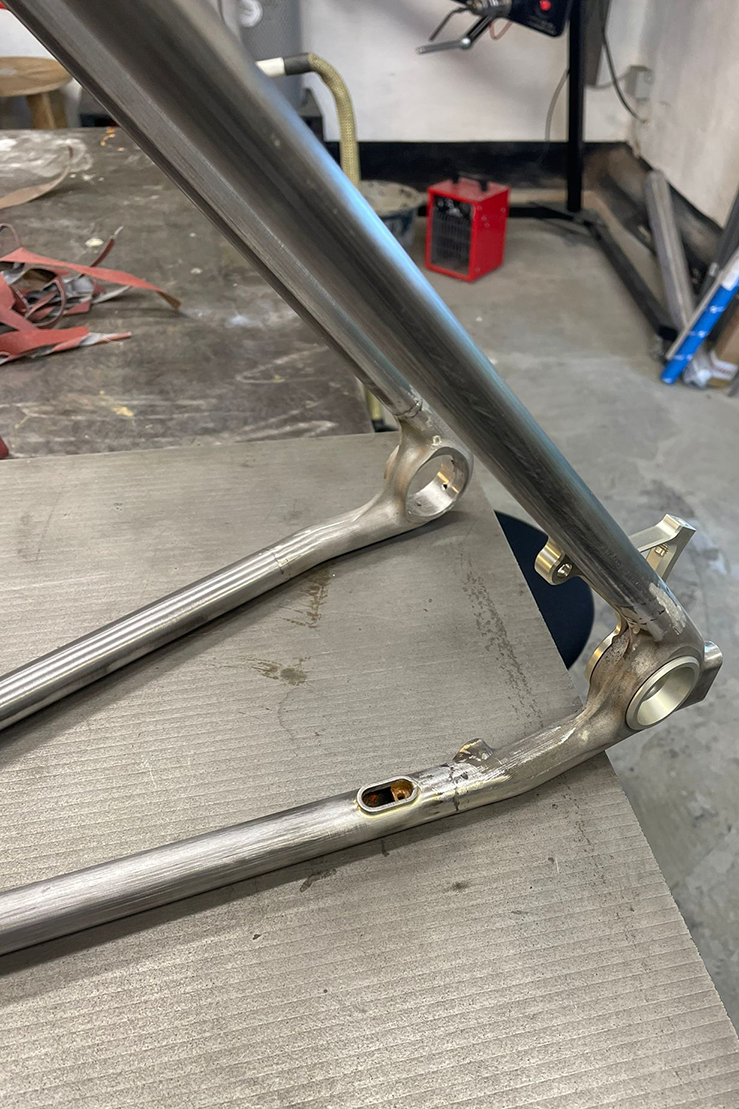 Bike-Rahmen mit 3D gedruckten Muffen