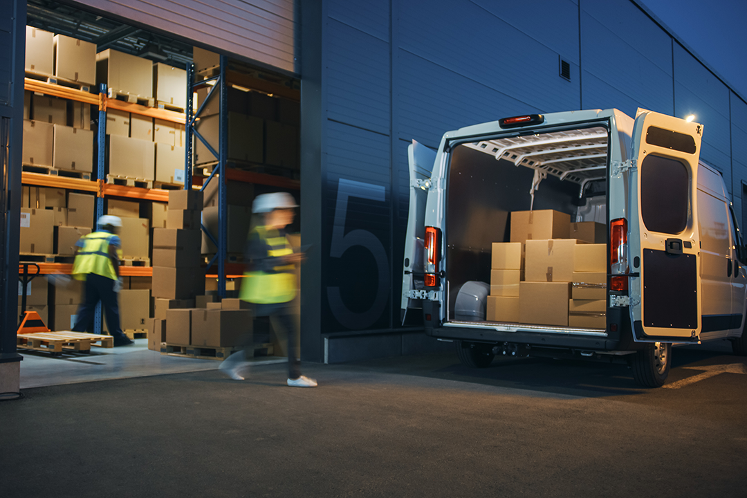 Illustrationsbild Paketlieferung 3D-Druck