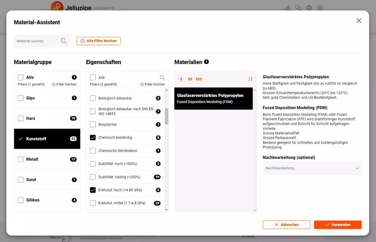 Jellypipe Plattform Version V.3 Dezember 2021 Materialassistent