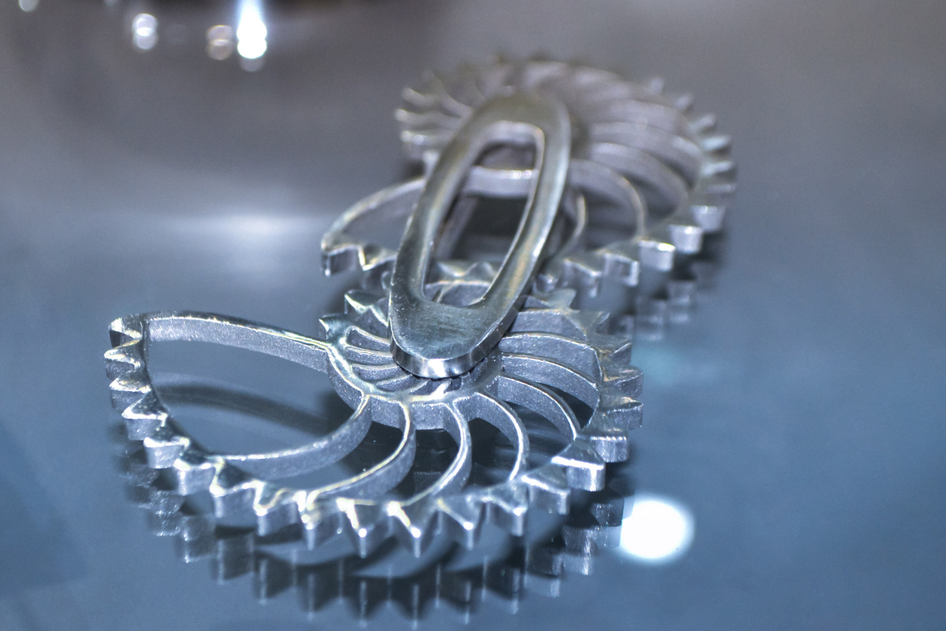 Metall Bauteil aus der additiven Fertigung SLM