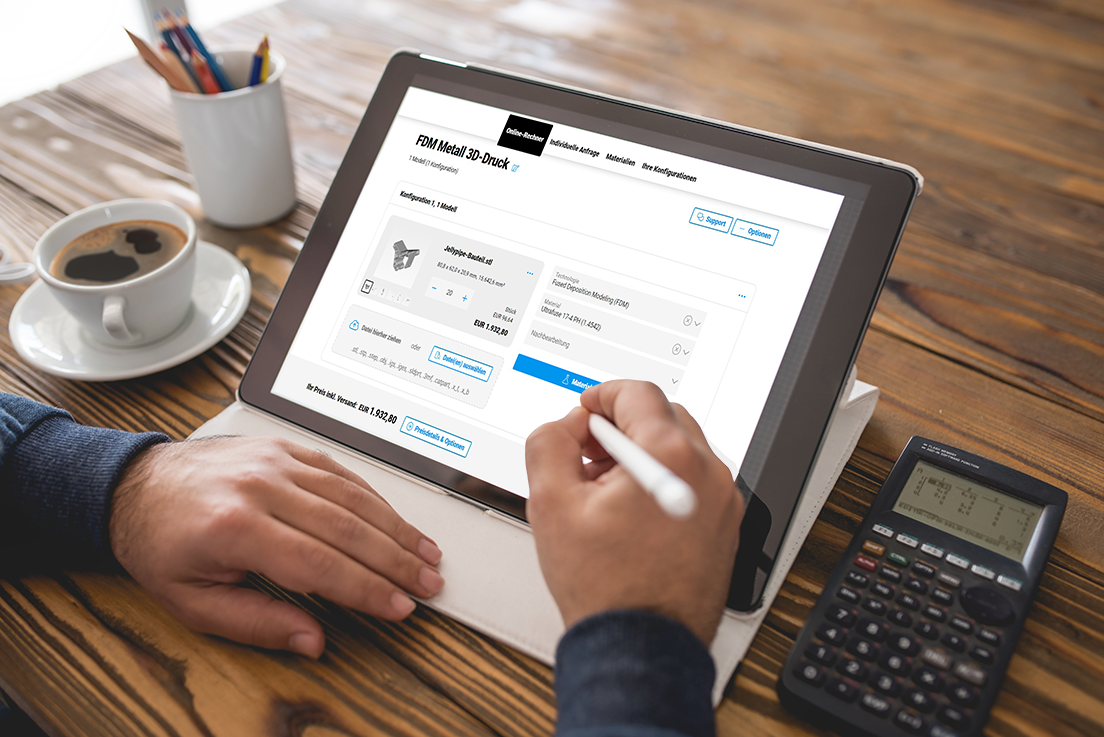 Preisberechnung Jellypipe 3D-Druckservice