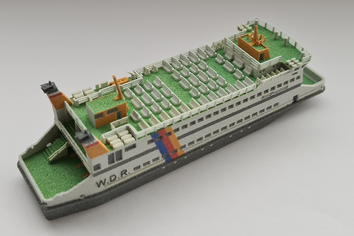 Schiffsmodell aus dem 3D-Druck