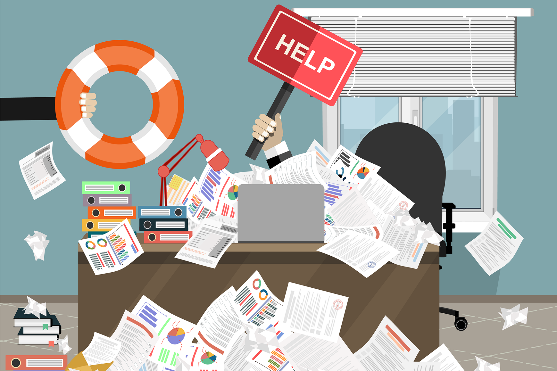 Symbolbild für Papierflut