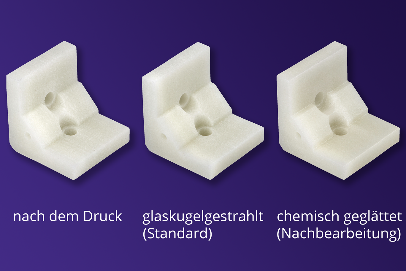 3D gedruckte PMMA Pro Bauteile - Binder Jetting